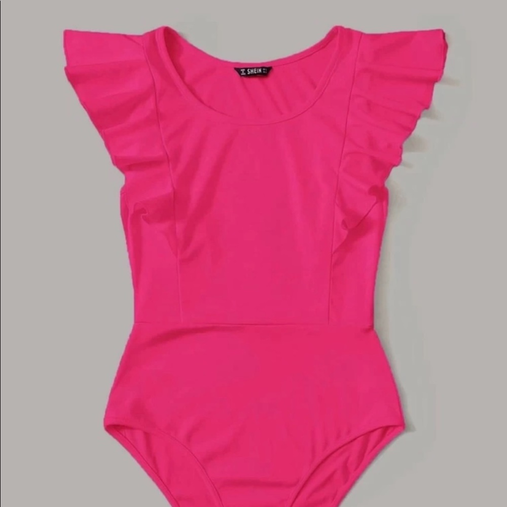 BRAND NEW W/O TAGS! Super Fun Pink Bodysuit!